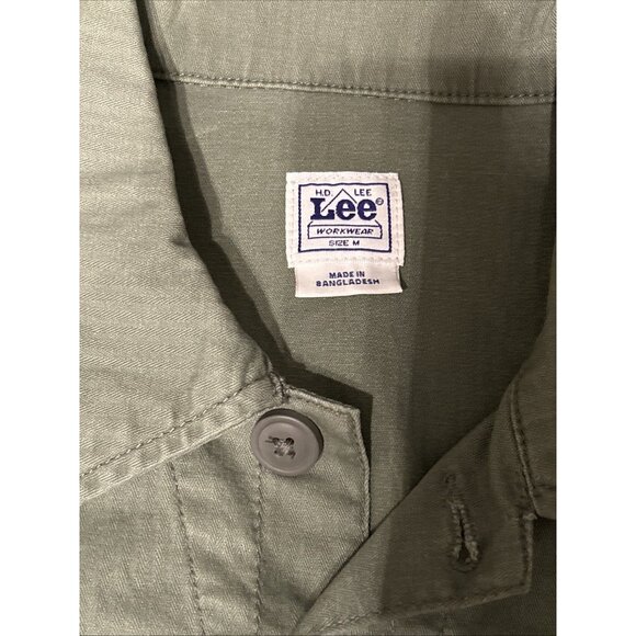 Lee Heritage Coverall Woman’s Medium Mercantile Green Button-Up Jumpsuit NWT - Picture 4 of 5